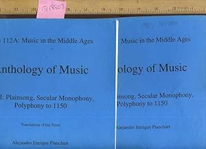 Seller image for Anthology of Music : Part I / 1 : Plainsong, Secular Monophony to 1150 : Translations of Texts : Music 112A : Music in the Middle Ages [critical Practical Study ; Review Reference ; Biographical Details ; in Depth Research, Compilation of materials] for sale by GREAT PACIFIC BOOKS