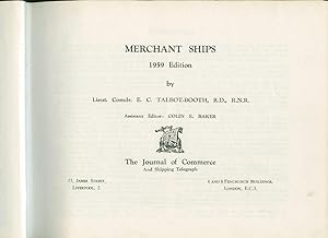 Image du vendeur pour Merchant Ships 1959 mis en vente par Little Stour Books PBFA Member