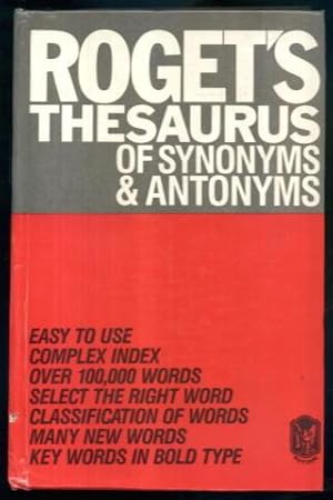 Bild des Verkufers fr Roget's Thesaurus of Synonyms & Antonyms zum Verkauf von Lazy Letters Books