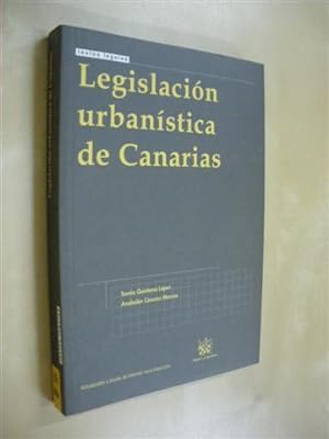 Imagen del vendedor de LEGISLACIÓN URBANÍSTICA DE CANARIAS a la venta por LIBRERIA TORMOS