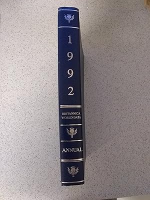 1992 Britannica World Data Annual Events Of 1991 (Britannica Book Of The Year 1992)