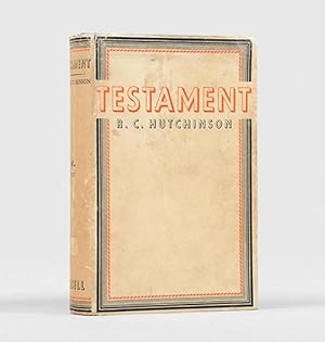 Testament. A Novel.: HUTCHINSON, R. C.