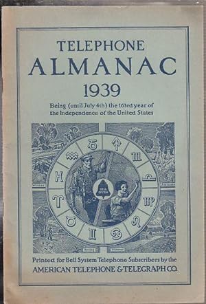 Bild des Verkufers fr Telephone Almanac 1939 zum Verkauf von Old Book Shop of Bordentown (ABAA, ILAB)