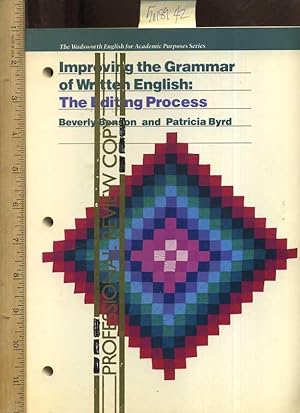 Seller image for Improving the Grammar of Written English : The Editing Process for sale by GREAT PACIFIC BOOKS