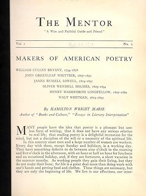 MAKERS OF AMERICAN POETRY.