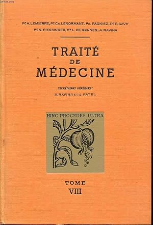Seller image for TRAITE DE MEDECINE TOME 8 - maladie du foie et du pancras. for sale by Le-Livre