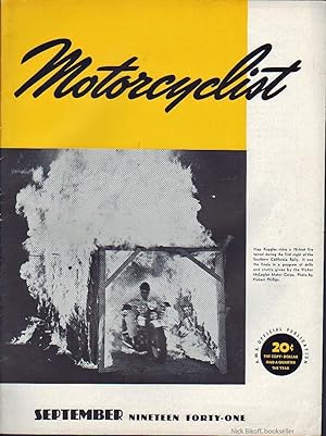 Immagine del venditore per MOTORCYCLIST, NO. 528, SEPTEMBER 1941 Official Publication American Motorcycle Association venduto da Nick Bikoff, IOBA