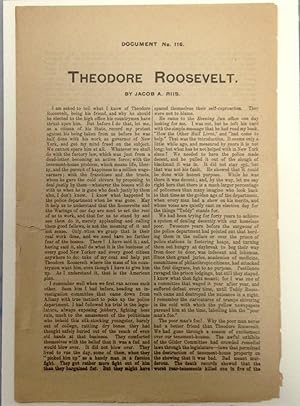 Theodore Roosevelt. (Document No. 116.)