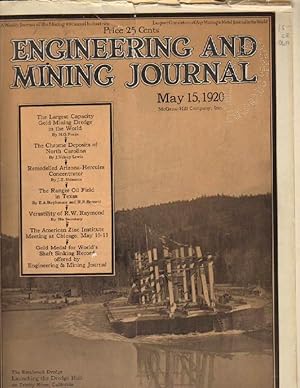 Engineering and Mining Journal: Volume 109, Number 20, May 15, 1920