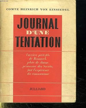 Imagen del vendedor de JOURNAL D UNE TENTATION. a la venta por Le-Livre