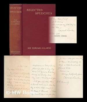 Image du vendeur pour Selected speeches : with introductory notes / [by] Sir Edward Clarke mis en vente par MW Books Ltd.