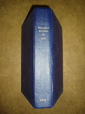 Biological Reviews of the Cambridge Philosophical Society. Volume 40 [1965]