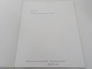 Seller image for ALDO WALKER - DIE MEHRSINNINGKEIT DER KLAREN GESTALT/ THE AMBIGUITY OF CLARITY - Biennale von Venedig 1986 Schweizer Pavillon for sale by ART...on paper - 20th Century Art Books