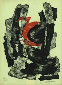 Untitled Woodcut (Abstract).