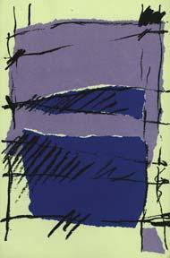 Abstraction in Purple and Blue.