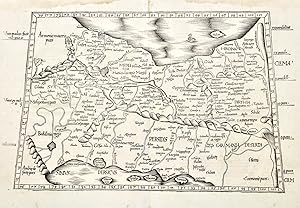 Bild des Verkufers fr Asia Tabula Quinta continentur Assyria, Media, Susiana, Persis, Parthia, Carmania deserta, & Hyrcania. zum Verkauf von libreria antiquaria perini Sas di Perini