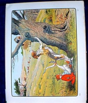 Imagen del vendedor de Plate 14 Puss Treed, from] THE FOX'S FROLIC or A Day With the Topsy Turvy Hunt. Pictured by Harry B. Neilson. Written by Sir Francis Burnand. a la venta por Abbey Antiquarian Books