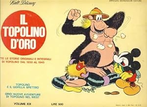 Image du vendeur pour Topolino e il gorilla spettro (Mickey Mouse in Search of Jungle Treasure) / Oro! Nuove avventure di Topolino nel West (Sheriff of Nugget Gulch) mis en vente par Parigi Books, Vintage and Rare