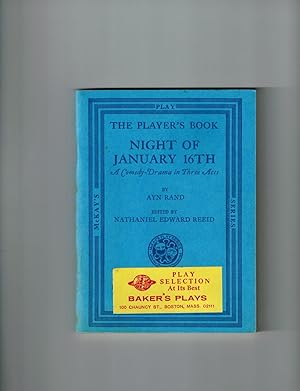 Imagen del vendedor de The Player's Book NIGHT OF JANUARY 16th a la venta por Dale Steffey Books, ABAA, ILAB