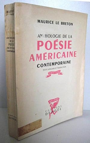 Anthologie de la poésie américaine contemporaine texte anglais et traduction.