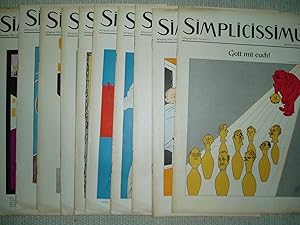 Simplicissimus : Jahrgang 1954, Nummer 1 - 12 [a collection of 12 issues]