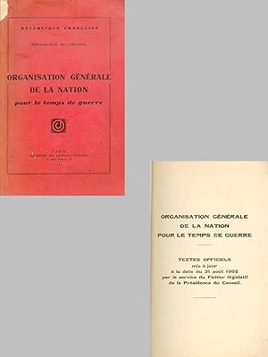 ORGANISATION GENERALE DE LA NATION POUR LE TEMPS DE GUERRE