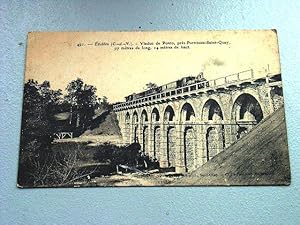 Bild des Verkufers fr Carte Postale Ancienne - 491- Etables (C d N). Viaduc de Ponto, prs Portrieux Saint Quay. 97 mtres de long, 14 mtres de haut. zum Verkauf von JOIE DE LIRE