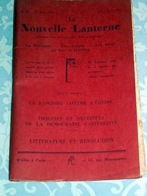 La Nouvelle Lanterne, N°26- Juin 1929 - La Politique - Les Lettres - Les Idées. Le fascisme contr...