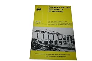 Chemins De Fer Regionaux Et Urbains N° 147 Du 01/03/1978