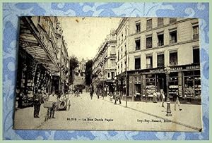 Bild des Verkufers fr Carte Postale Ancienne - Blois - La Rue Denis Papin. Papeterie - Imprimerie. zum Verkauf von JOIE DE LIRE