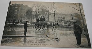 Image du vendeur pour Carte Postale Ancienne - CRUE DE LA SEINE- 2- PARIS - Vue prise de la rue Gros - Passy. mis en vente par JOIE DE LIRE