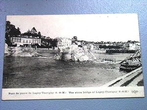 Bild des Verkufers fr Carte Postale Ancienne - Pont de Pierre de Lagny-Torigny (S&M). zum Verkauf von JOIE DE LIRE