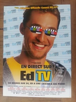 Bild des Verkufers fr Affiche de cinma en couleurs - En direct sur Ed TV zum Verkauf von JOIE DE LIRE