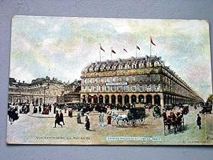 Bild des Verkufers fr Carte Postale Ancienne - GRANDS MAGASINS DU LOUVRE- PARIS - VUE ESTERIEURE DES MAGASINS. Carte colorise. zum Verkauf von JOIE DE LIRE