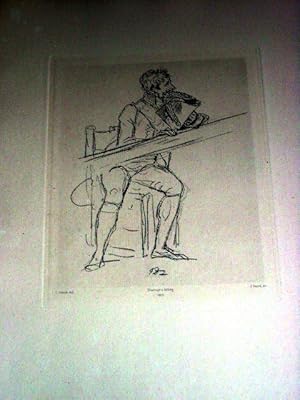 Image du vendeur pour Trs belle hliogravure par M. Charreyre reprsentant un personnage d'aprs Louis DAVID, Dir. Jacques Louis Jules DAVID " Petit Fils de LOUIS DAVID". mis en vente par JOIE DE LIRE