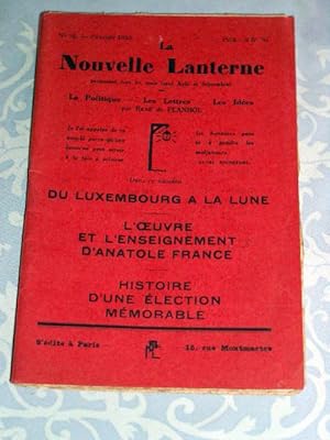 La Nouvelle Lanterne, N° 52- février 1932 - La Politique - Les Lettres -Du Luxembourg à la Lune -...