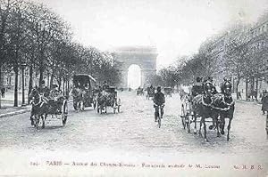 Image du vendeur pour Carte Postale Ancienne - 294. PARIS - Avenue des Champs Elyses - Promenades matinale de M. Loubet. mis en vente par JOIE DE LIRE