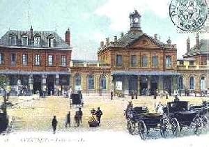 Bild des Verkufers fr Carte Postale Ancienne - 58 - DUNKERQUE - La gare. zum Verkauf von JOIE DE LIRE