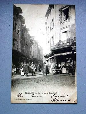 Bild des Verkufers fr Carte Postale Ancienne - LIMOGES - La Rue de la Boucherie. zum Verkauf von JOIE DE LIRE