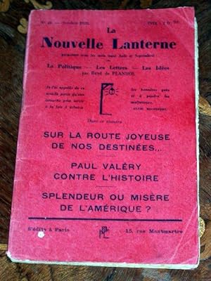 Image du vendeur pour La Nouvelle Lanterne, N48 - Octobre 1931 - mis en vente par JOIE DE LIRE