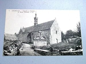 Bild des Verkufers fr Carte Postale Ancienne - 5 - LOCRONAN - Chapelle et Fontaine de Bonne Nouvelle. LL zum Verkauf von JOIE DE LIRE
