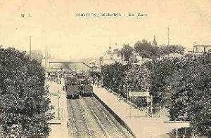 Carte Postale Ancienne - ENGHIEN-LES- BAINS. - La Gare.