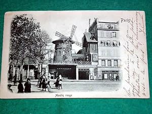 Bild des Verkufers fr Carte Postale Ancienne - Moulin Rouge. Carte en Relief. zum Verkauf von JOIE DE LIRE