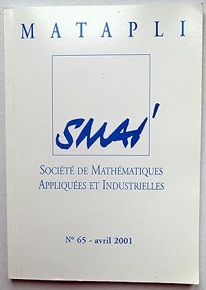 SMAI. Société de Mathématiques appliquées et industrielles. N°65. Avril