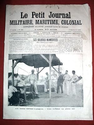 Le Petit Journal Militaire Maritime Colonial N° 144 du 9 septembre 1906 - Au Camp devant Langres ...