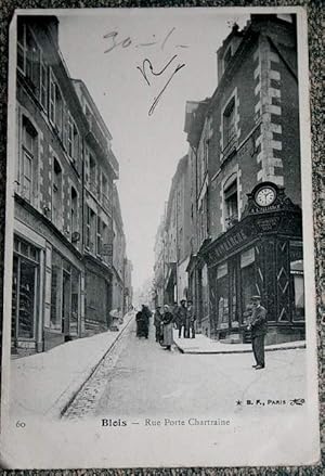 Bild des Verkufers fr Carte Postale ancienne BLOIS. Rue Porte Chartraine. Anime zum Verkauf von JOIE DE LIRE