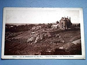 Bild des Verkufers fr Carte Postale Ancienne - 8067 - ILE DE BREHAT. Crec'h Guenn. Le Tertre Blanc. zum Verkauf von JOIE DE LIRE