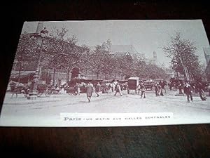 Bild des Verkufers fr Carte Postale Ancienne - PARIS - Un matin aux halles centrales. zum Verkauf von JOIE DE LIRE