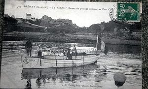 Bild des Verkufers fr Carte Postale ancienne 22- Brhat La Vedette Bateau de passage au Port Clos n 715. zum Verkauf von JOIE DE LIRE