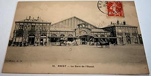 Carte Postale ancienne - BREST - La Gare de l'Ouest. - 24.